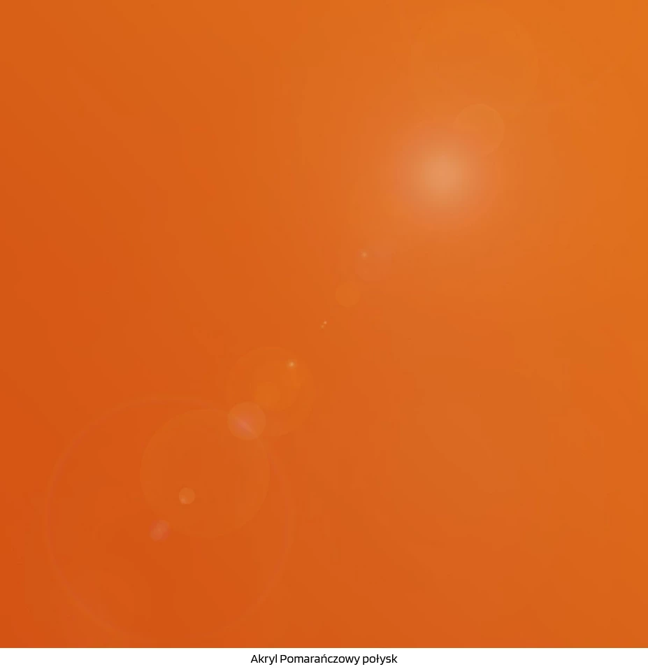 Kolor płyty meblowej pomarańczowy połysk